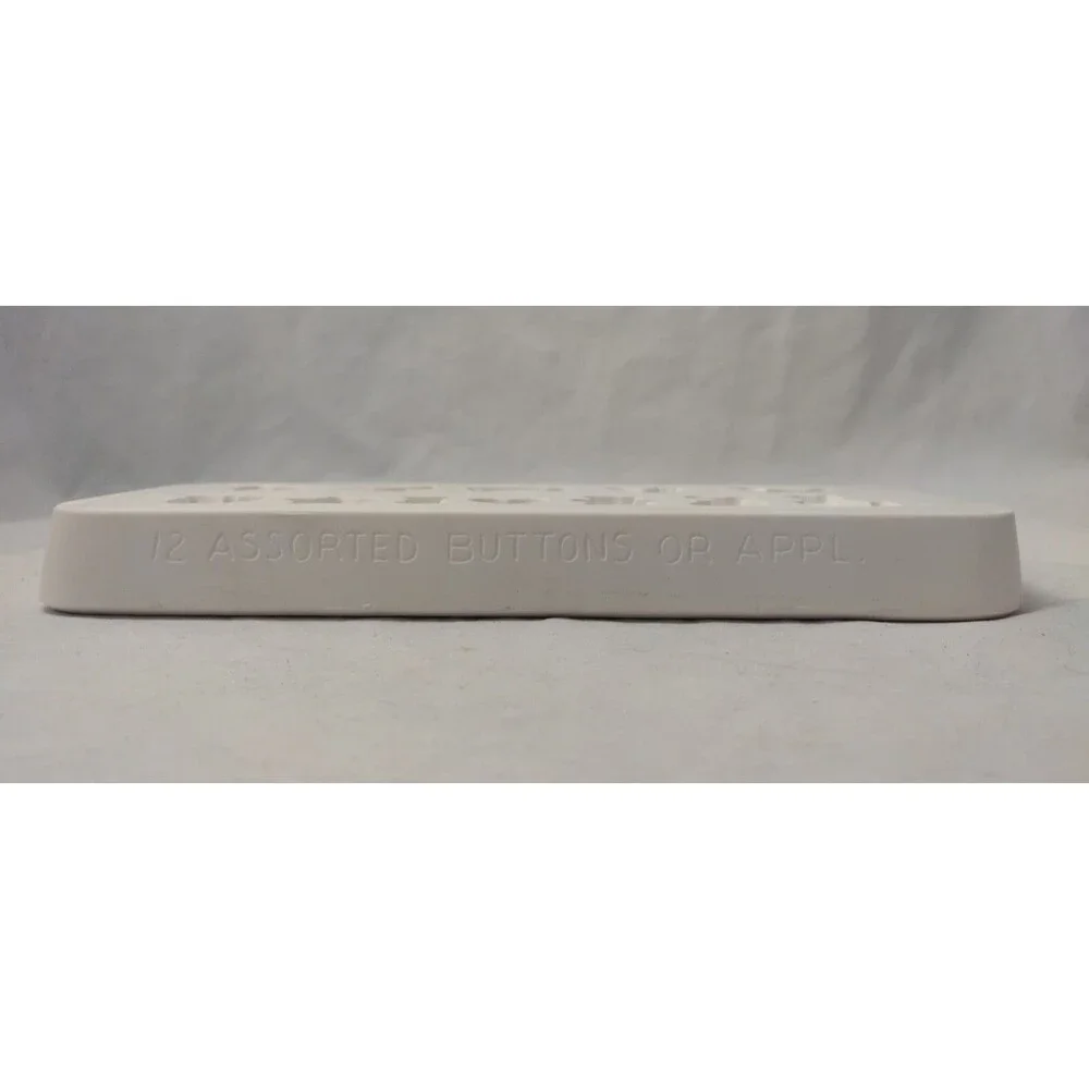 Vintage 1988 Specialty 12 Button or Appliques Ceramic Slip Casting Mold #701